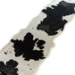 Faux Cowhide Table Runner - Black - CV Linens