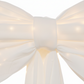 LED Chiffon Bow Backdrop Ivory close up of the center