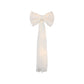 LED Chiffon Bow for Backdrop Ivory full view