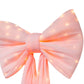 LED Chiffon Bow for Backdrop Pastel Pink close up
