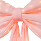 LED Chiffon Bow for Backdrop Pastel Pink clos eup of the center