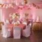 quinceanera with LIFETIME Folding Chair Cover - White