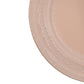 Lace Embossed  Acrylic Plastic Charger Plate Pink Blush edge close up