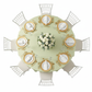 Lamour Satin 132" Round Tablecloth - Sage Green | charger plate | napkin | wine goblet |
