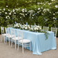 Lamour Satin 90"x156" Rectangular Oblong Tablecloth - Baby Blue