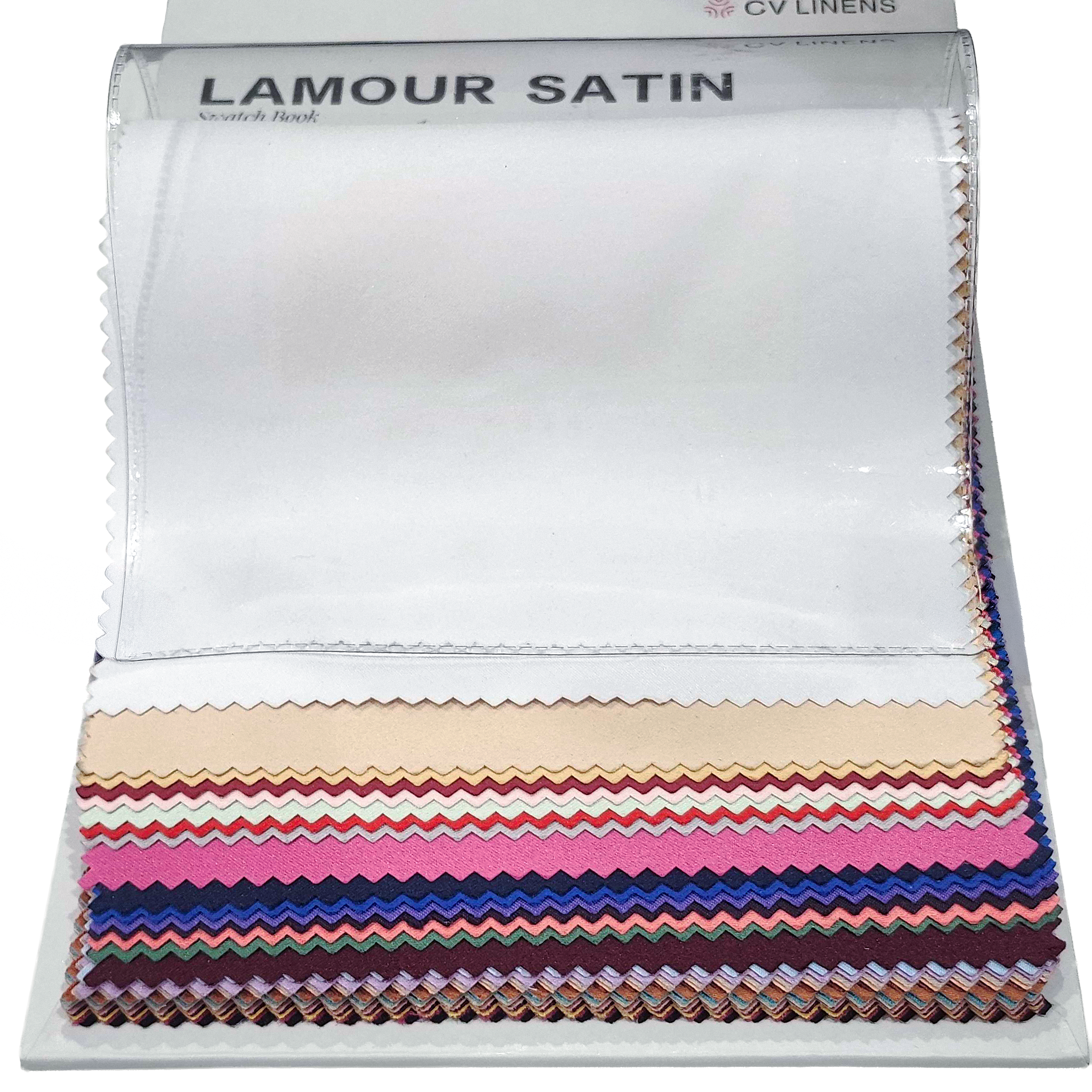 Lamour Satin Swatch Booklet edge close up