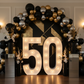 Large 4ft Tall LED Marquee Number - 5 for 50th modern birthday celebration