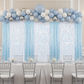 Large Payette Sequin 10ft H x 52" W Drape/Backdrop panel - Iridescent White