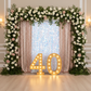 Large Payette Sequin 10ft H x 52" W Drape/Backdrop panel - Iridescent White