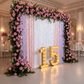 Large Payette Sequin 10ft H x 52" W Drape/Backdrop panel - Iridescent White