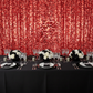 Large Payette Sequin 10ft H x 52" W Drape/Backdrop panel - Red