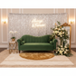 photo booth lounge with Large Payette Sequin 10ft H x 52" W Drape/Backdrop panel - Silver