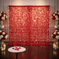 Large Payette Sequin 12ft H x 52" W Drape/Backdrop panel - Red