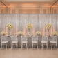 Large Payette Sequin 14ft H x 52" W Drape/Backdrop panel - Silver for anniversary celebration