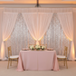 Large Payette Sequin 8ft H x 52" W Drape/Backdrop panel - Silver