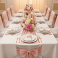 Laser Cut Rose Metal Napkin Ring - Blush/Rose Gold