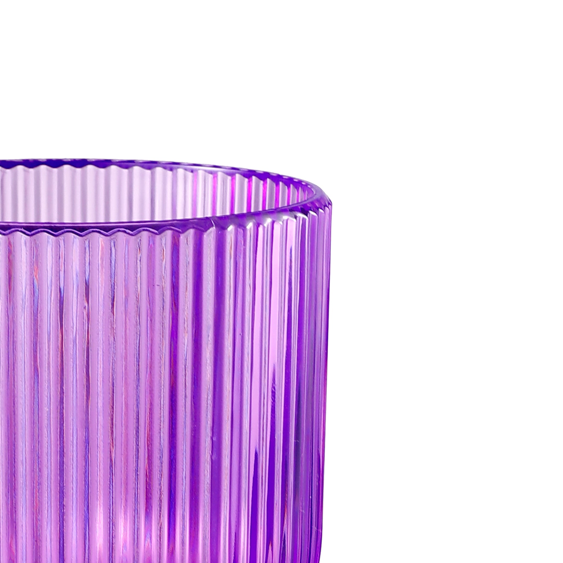 Lavender Acrylic 11oz Wine Goblets Ripple Design (6 pcs/pk)