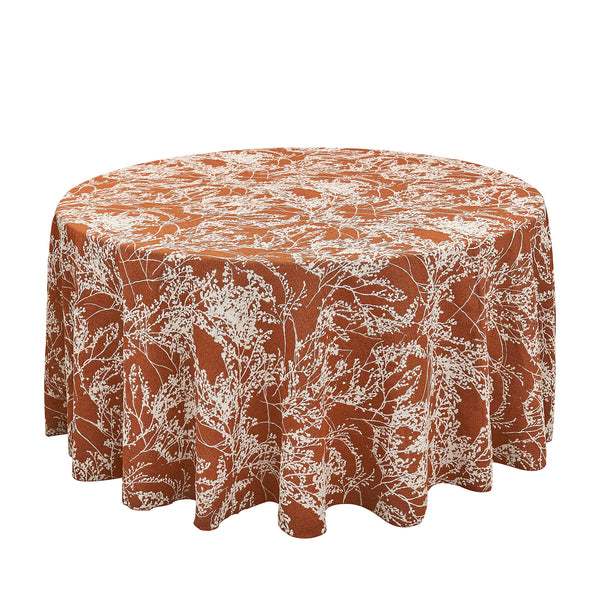 Leaf Branch Reversible Jacquard Tablecloth 120
