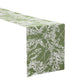 Leaf Branch Reversible Jacquard Table Runner - Olive Green Closeup