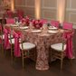 Leaf Branch Reversible Jacquard Tablecloth 90"x132" Rectangle  - Rust