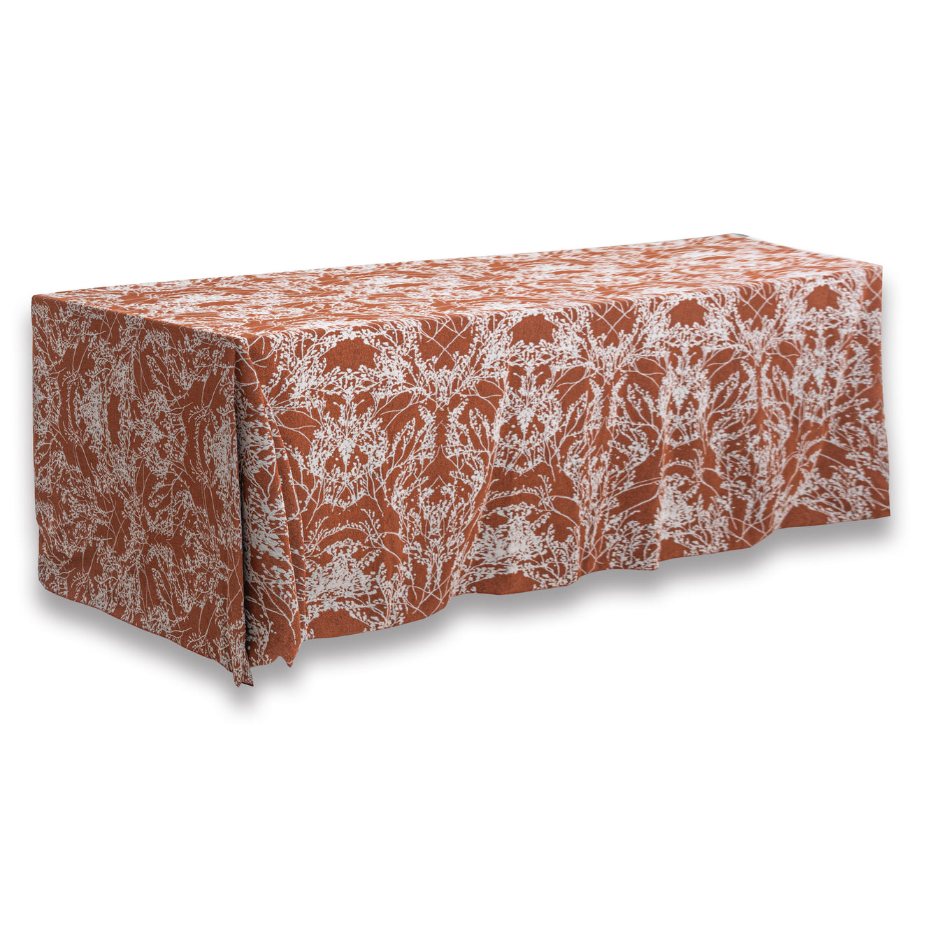Leaf Branch Reversible Jacquard Tablecloth 90