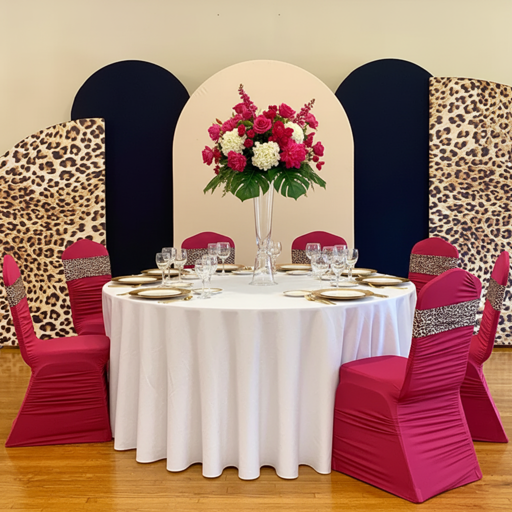 Leopard Spandex Chair Band