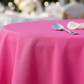 Fuchsia Premium Polyester Round Tablecloth Size: 108 in | Wedding | Event | Wholesale by CV Linens