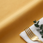 Premium Polyester 108" Round Tablecloth - Gold - CV Linens