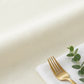Economy Polyester Tablecloth 108" Round - Ivory - CV Linens