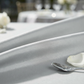 Gray/Silver Economy Polyester 108" Round Tablecloth | Wedding | Event | Wholesale by CV Linens