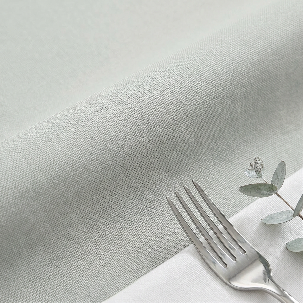 Premium Polyester 108" Round Tablecloth - Gray/Silver - CV Linens