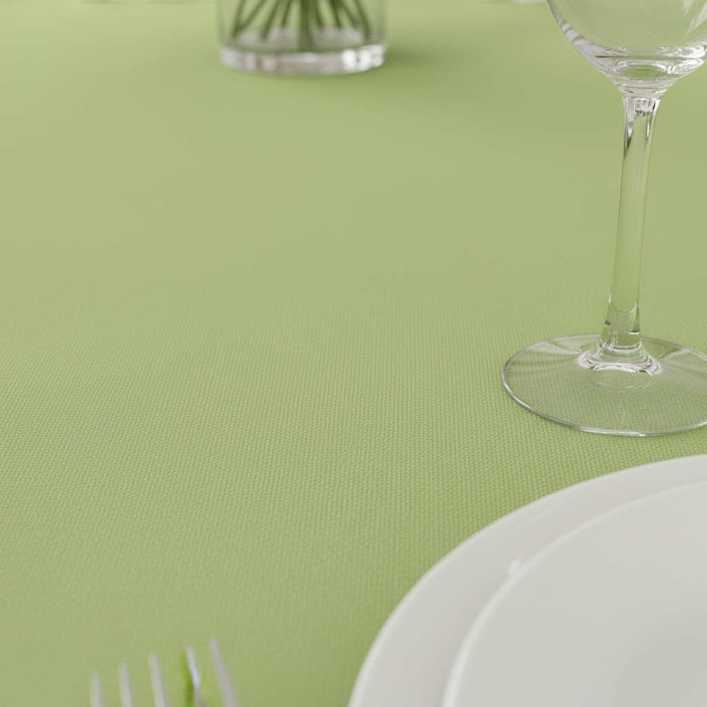 Apple Green Economy Polyester 120" Round Tablecloth | Wedding | Event | Wholesale by CV Linens