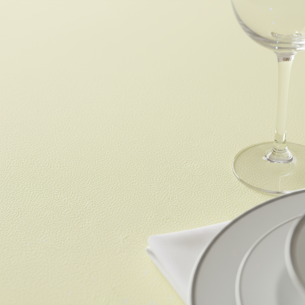 Pastel Yellow Economy Polyester 120" Round Tablecloth | Wedding | Event | Wholesale by CV Linens