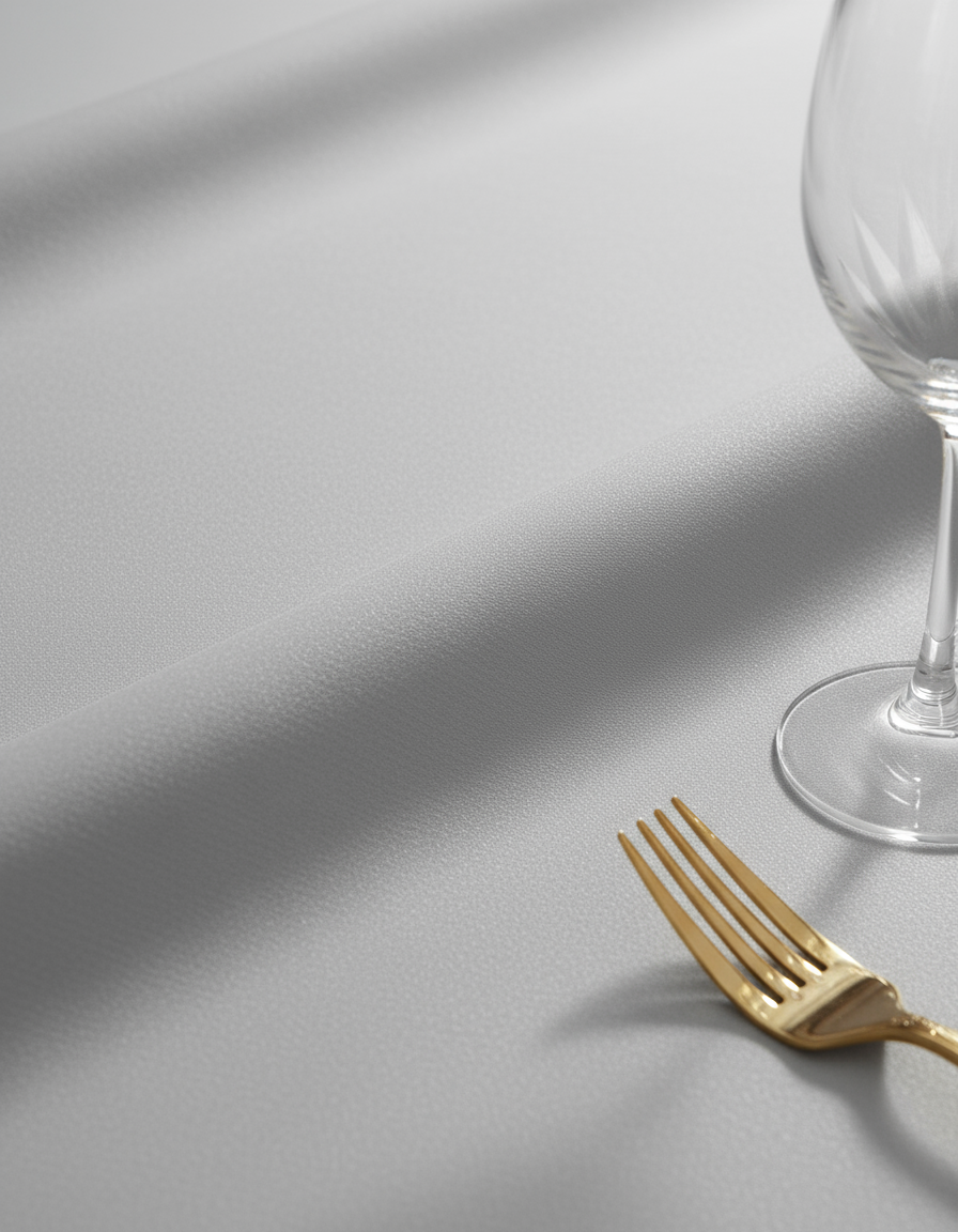 Gray/Silver Economy Polyester 120" Round Tablecloth | Wedding | Event | Wholesale by CV Linens