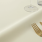 Light Ivory/Off White Premium Polyester 120" Round Tablecloth | Wedding | Event | Wholesale by CV Linens