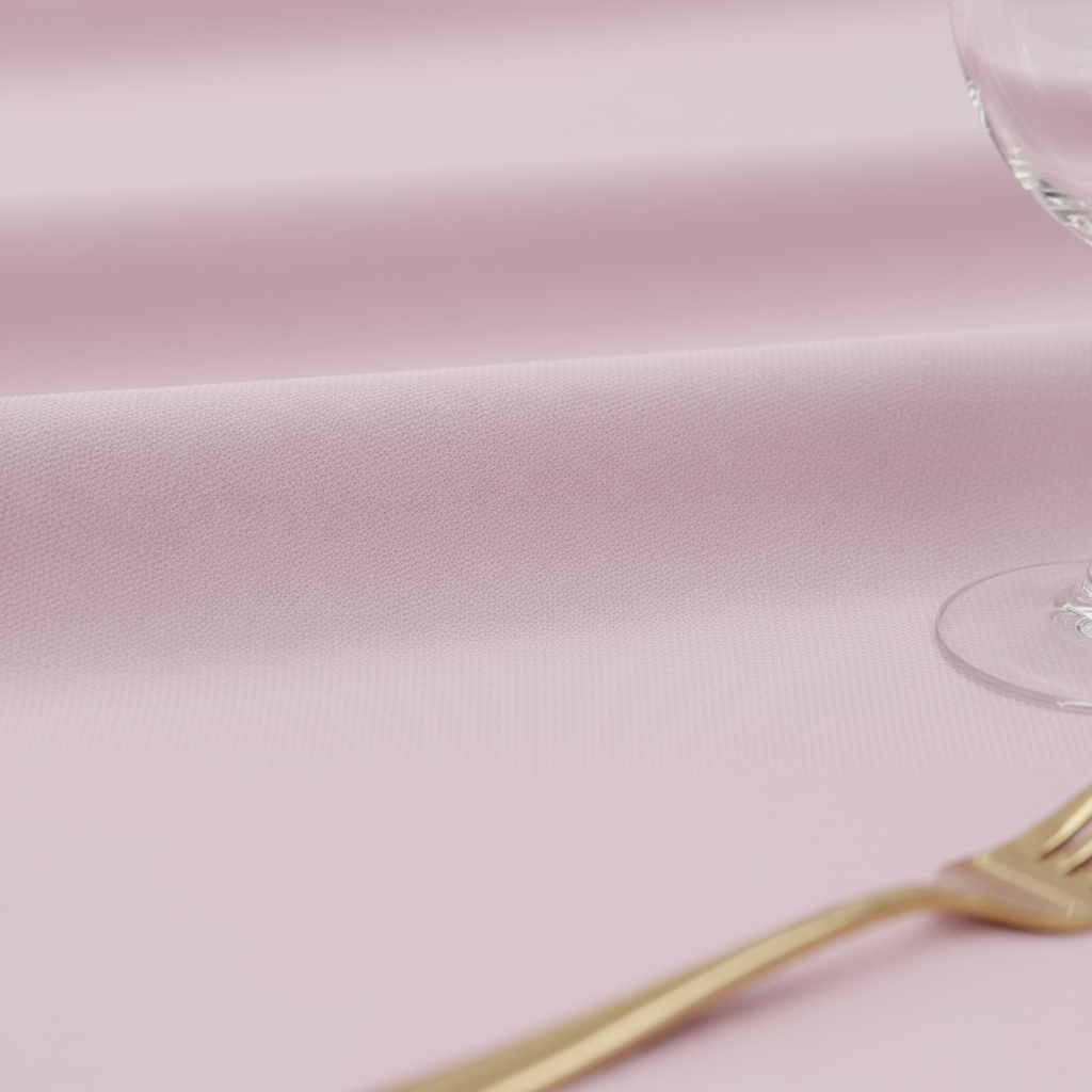 Pastel Pink Premium Polyester 120" Round Tablecloth | Wedding | Event | Wholesale by CV Linens