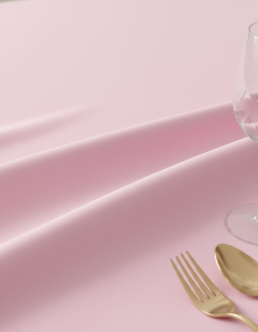 Pink Premium Polyester 120" Round Tablecloth | Wedding | Event | Wholesale by CV Linens