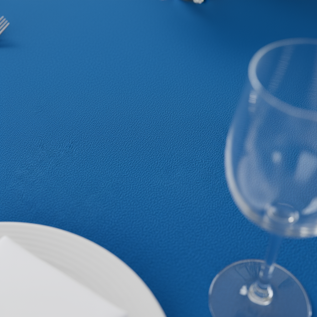 TUKIMA 6 Tovaglie Rtonde In Poliestere Blu Reale 274 Cm (108 Inch) – Lavabili, Per Ricevimenti