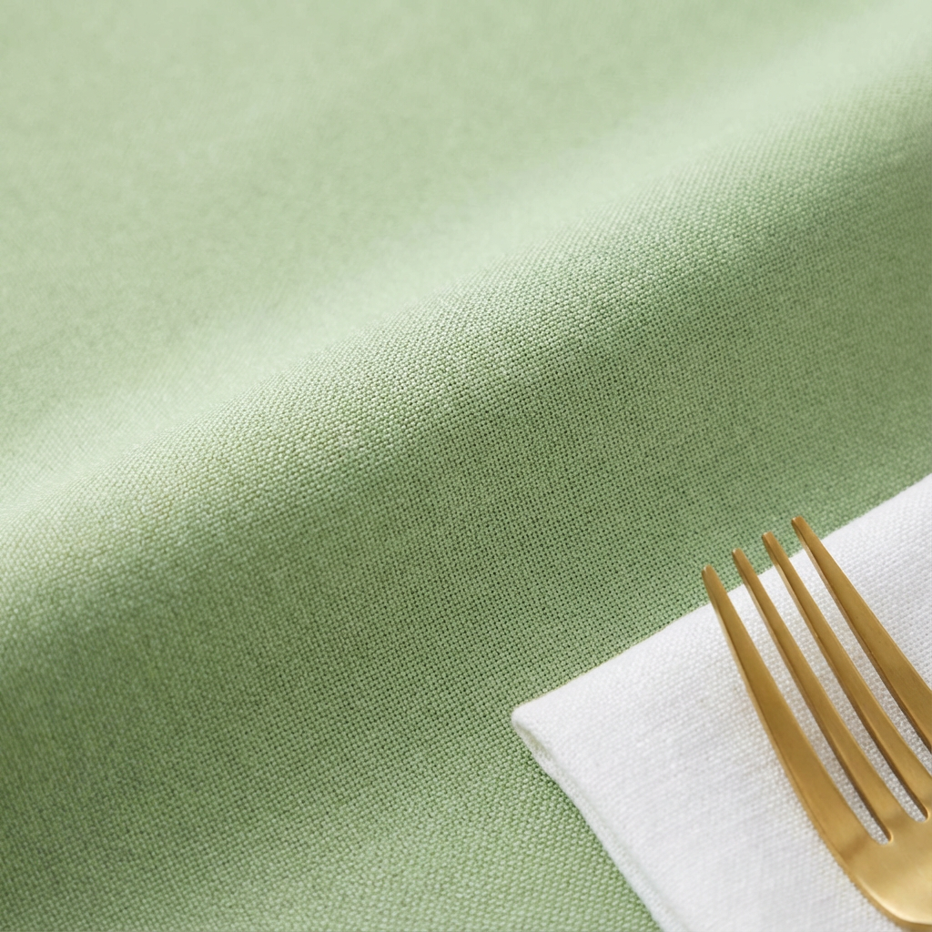 Sage Green Premium Polyester 120" Round Tablecloth | Wedding | Event | Wholesale by CV Linens
