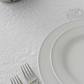 White Flurries 120" Round Tablecloth | Polyester | Wedding | Event | Wholesale by CV Linens