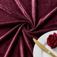 Velvet 120" Round Tablecloth - Burgundy - CV Linens