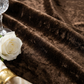 Velvet 120" Round Tablecloth - Chocolate - CV Linens