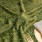 Velvet 120" Round Tablecloth - Olive Green - CV Linens