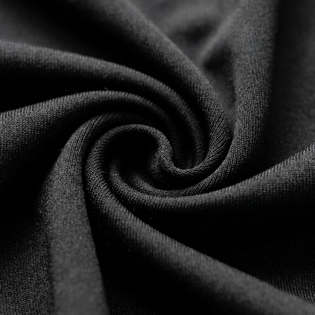 Spandex 4-way Stretch Drape Curtain 12ft H x 60" W - Black - CV Linens