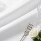 Lamour Satin 132" Round Tablecloth - White - CV Linens