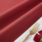 Apple Red Economy Polyester 132" Round Tablecloth | Wedding | Event | Wholesale by CV Linens