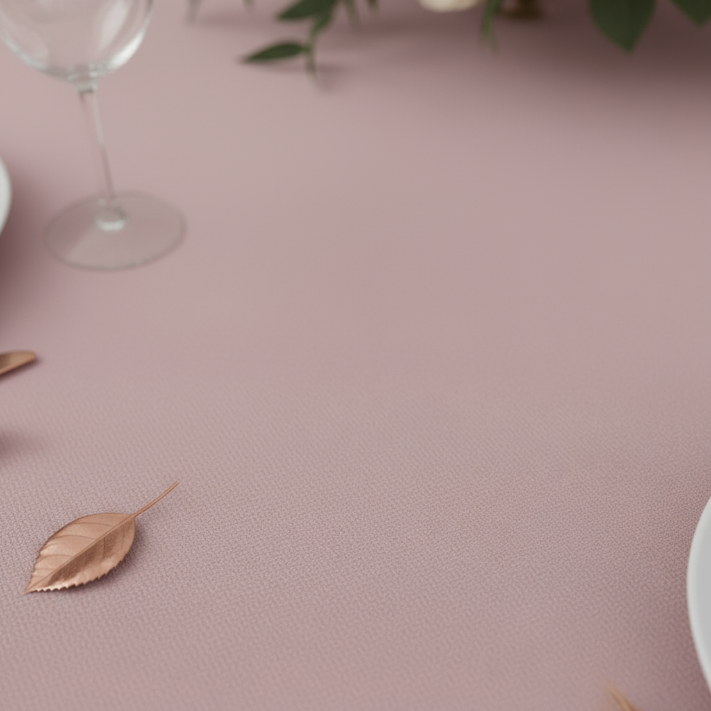 Dusty Rose/Mauve Premium Polyester 132" Round Tablecloth | Wedding | Event | Wholesale by CV Linens