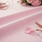 Pink Economy Polyester Tablecloth Round Size: 132 in | Wedding | Event | Wholesale by CV Linens