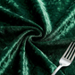 Velvet 132" Round Tablecloth - Emerald Green - CV Linens
