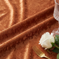 Velvet 132" Round Tablecloth - Terracotta - CV Linens